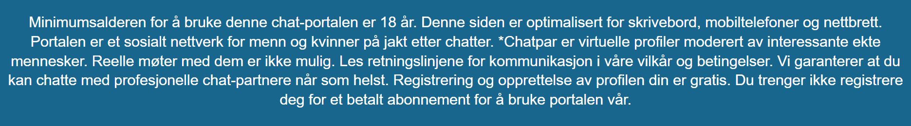 chat you fiktive profilene