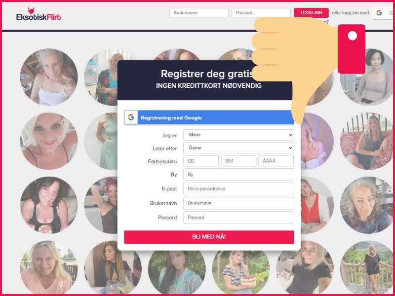 eksotisk flirt svindel