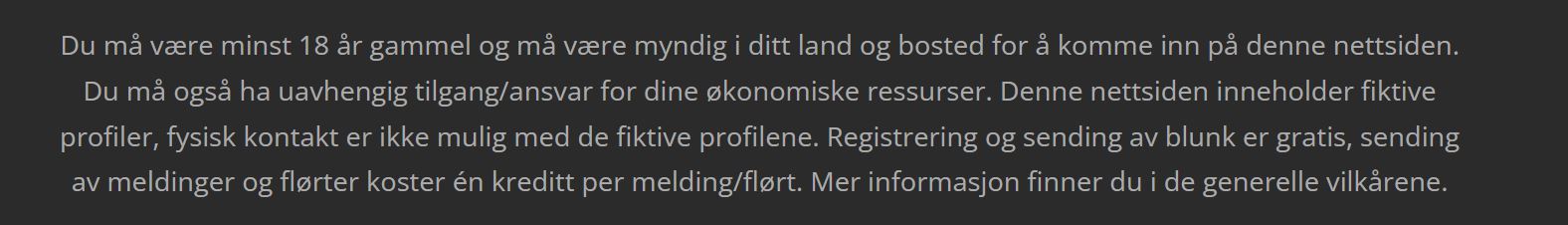 fiktive profilene flirtsno